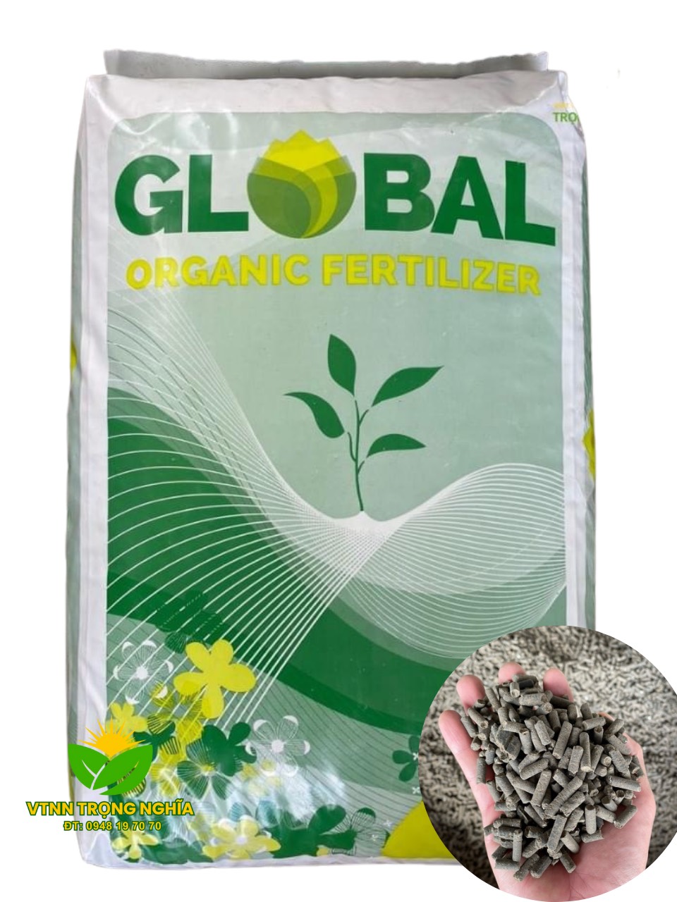 Phân hữu cơ nhập khẩu Bỉ - Dạng viên nén - Bao 25kg