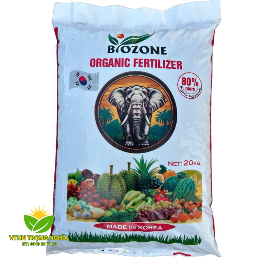 Phân hữu cơ viên nén Hàn Quốc 80 OM